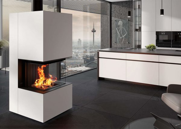 Spartherm Premium Artemis fristående vit braskamin