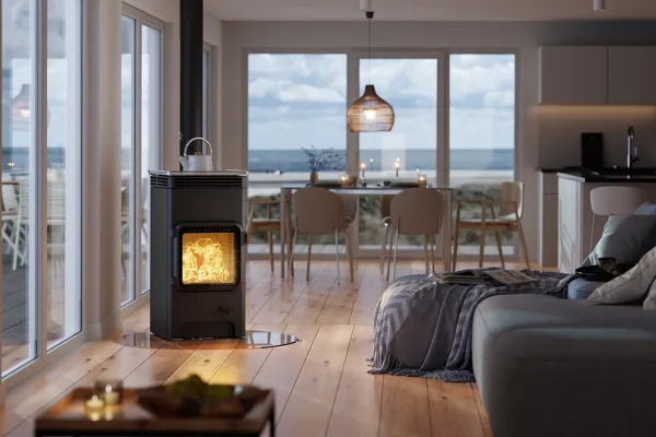 Luca-Cook-Ambiente En stilren, svart kamin